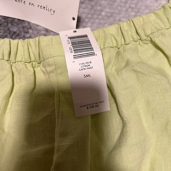 Eileen Fisher Capri Linen Pants - Picture 5 of 7